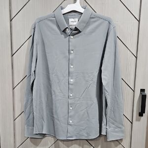 Goodfellow & Co Light Gray Casual Button Down Shirt